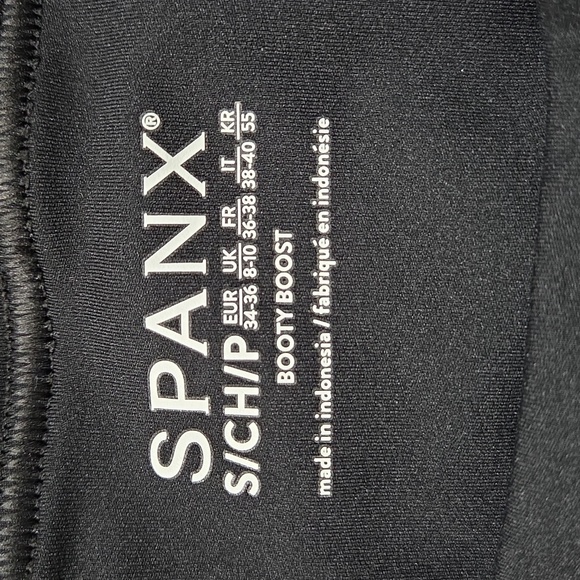 SPANX BOOTY BOOST BLACK ACTIVE SKIRT AROUND THE KNEE LEGGINGS - Picture 6 of 10